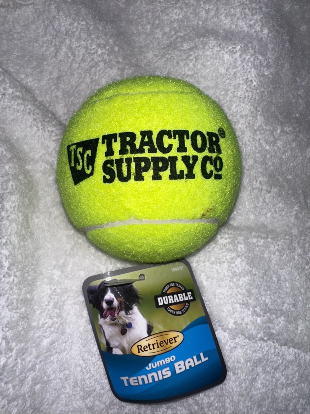 Tractor Supply Co. Retriever Jumbo Tennis Ball - Neon Yellow